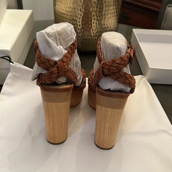 VERONICA BEARD GAEL PLATFORM SANDAL SIZE 9 - Picture 6 of 14